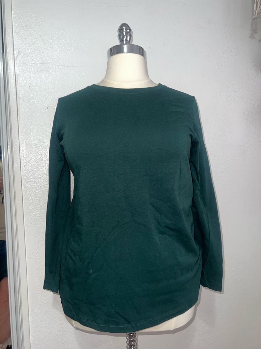 Long Sleeve Crew Tee - Forest Green